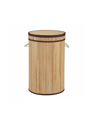 relaxdays Wäschekorb in Natur - (H)63 x Ø40 cm