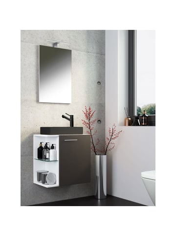 ebuy24 Badmöbelset HausaBL weiß weiß 52 x 34 cm