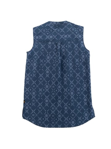 Jack Wolfskin Bluse Sonora Maori AOP in Blau