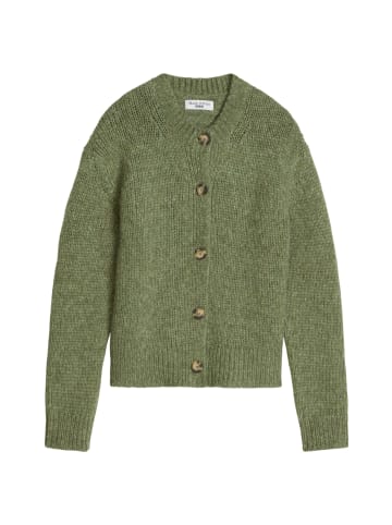 Marc O'Polo DENIM Cardigan relaxed in Medium Green Melange
