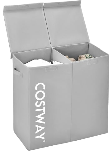 COSTWAY 105L Wäschekorb in Grau