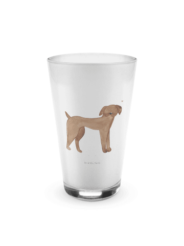 Mr. & Mrs. Panda Blümchentailglas Hund Dogge ohne Spruch in Transparent