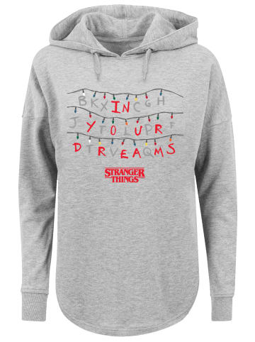 F4NT4STIC Oversized Hoodie Stranger Things In Your Dreams Netflix TV Series in grau