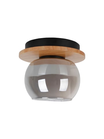 näve Deckenleuchte "TEXAS" in schwarz - (L)18 cm x (B)18 cm x (H)15 cm