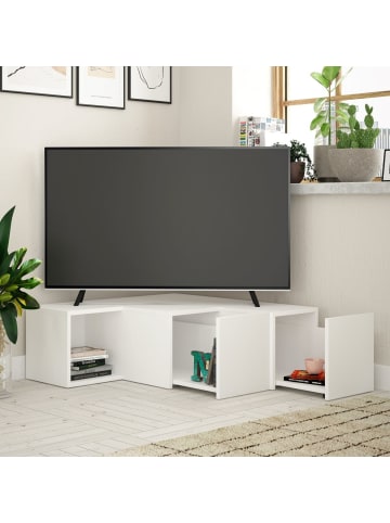 CALICOSY TV-Möbel COMPACT in Weiß - (W) 90  x (H) 32  x (L) 92  cm