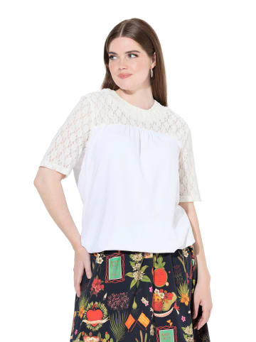 Ulla Popken Shirt in schneeweiß