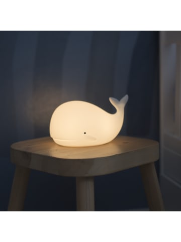 HOLLYHOPPER LED Nachtlicht Wal NOAH Einschlaflicht Farbwechsel H: 9,5cm in weiß