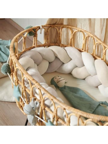 nordic coast company  Bettschlange geflochten, waschbar, feste Enden, extra breit
