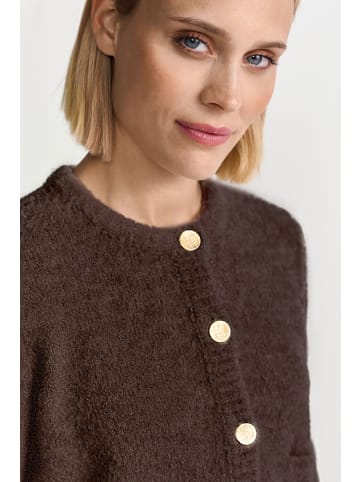Rich & Royal Strickjacke in schoko - 0001