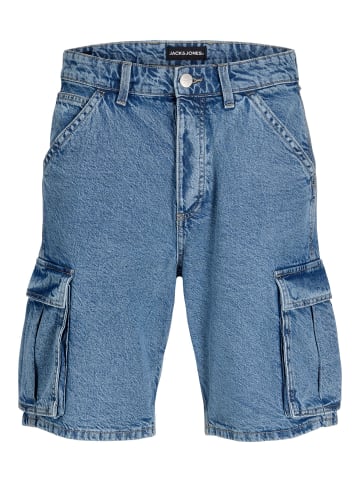 Jack & Jones Cargo Shorts in Light Blue Denim