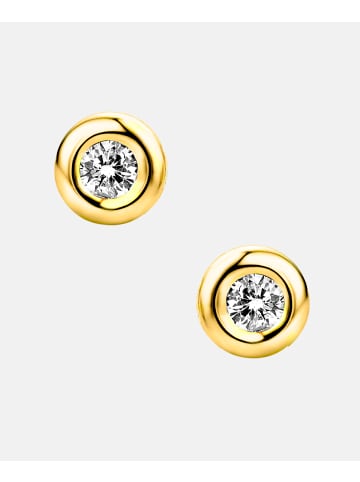 Vanlere Ohrstecker aus 375 Gelbgold mit Zirkonia