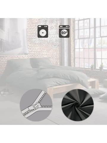 Erwin Müller Perkal Bettwäsche Günzburg in anthrazit