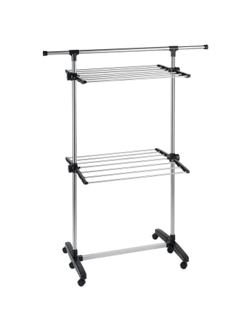 Maximex Wäschetrockner aus Edelstahl in Silbern, (B) 56 x (H) 143 cm
