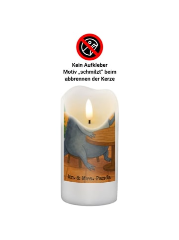 Mr. & Mrs. Panda Kerze Axolotl Tequila Design mit Spruch in Weiß
