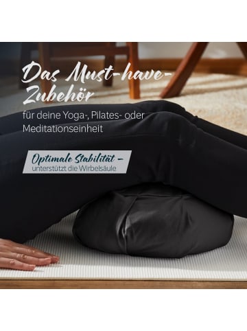 Lumaland #DoYourYoga  Yoga-Kissen Ganesh  - gefüllt mit Bio-Buchweizenschalen - Halbmond