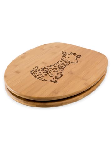 Mr. & Mrs. Panda Toilettenbrille Giraffe Zufrieden ohne Spruch in Transparent