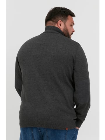 BLEND Strickpullover BHRobin BT 20713436 ME Strickpullover mit Leder-Patch in Grau
