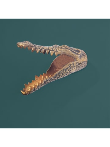 FineBuy Geweih in Gold / Aluminium / 14x31x20