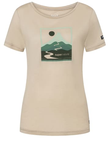 super.natural Merino T-Shirt in beige