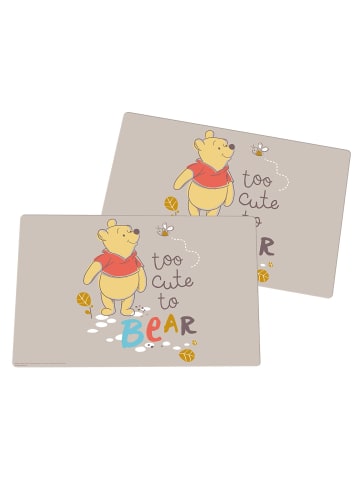 Geda Labels Platzset Winnie Pooh too Cute to Bear 2er Set in Beige - 43x29