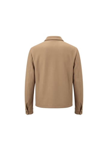 Beige Wolle Herren Jacke