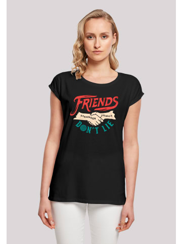 F4NT4STIC T-Shirt Stranger Things Friends Dont Lie Hands in schwarz