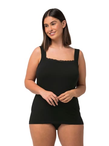 Ulla Popken Unterhemd in schwarz