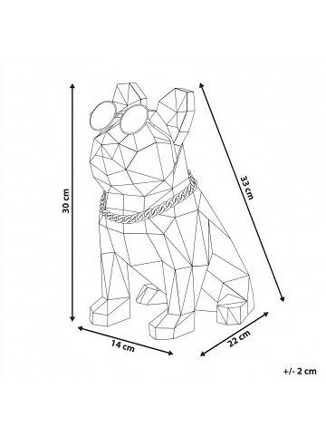 Beliani Dekobeleuchtung JONKU in Bunt - (W) 22 x (H) 33 x (L) 21 cm