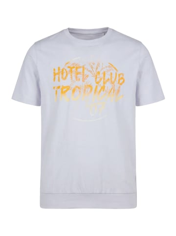 Men Plus Kurzarm T-Shirt in helles blaugrau