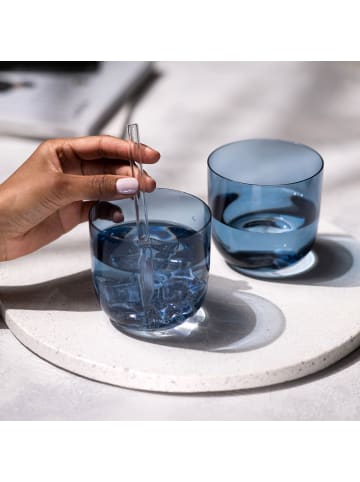 like. by Villeroy & Boch Wasserglas, Set 2tlg Like Ice in blau