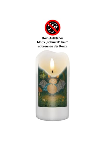 Mr. & Mrs. Panda Weihnachtskerze Fledermaus Zauberer Design ohne... in Weiß