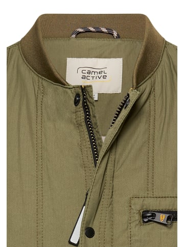 Camel Active Steppweste mit Stehkragen mit Stehkragen in Olivgrün