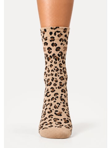 SMILODOX LEO Socken Thivara in Beige Leo