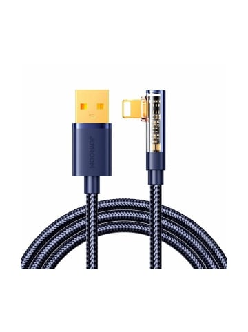 Mcdodo Gaming-Kabel Lightning (gewinkelt) / USB-A (gerade) 2,4 A 1,2m blau
