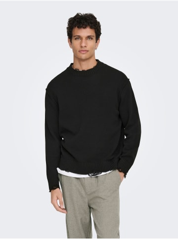 ONLY & SONS Strickpullover in Black