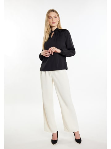 DreiMaster Damen Langarmbluse in Schwarz