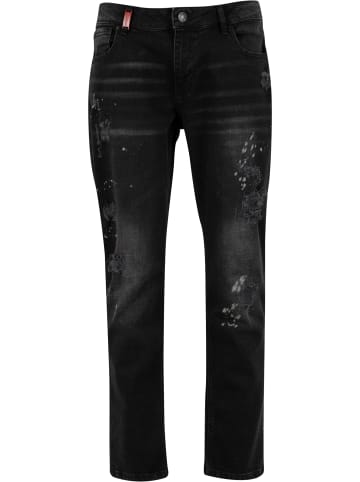 2Y Studios 2Y Studios 2Y EMILIO RIPPED SLIM FIT JEANS in black