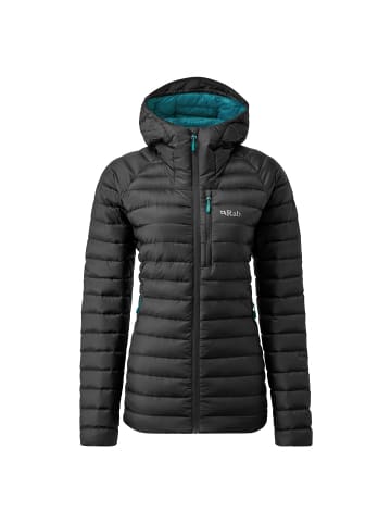 Rab Rab W MICROLIGHT ALPINE LONG JACKET in Schwarz
