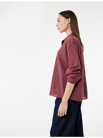 KOTON SHIRTS LS in Bordo Gestreift