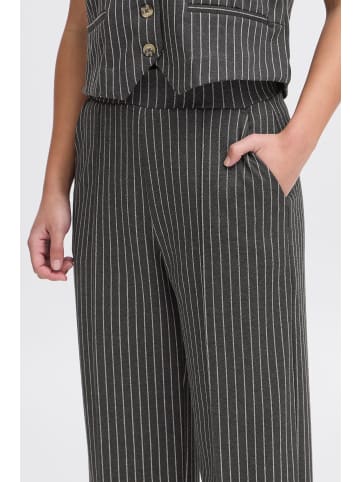 ICHI Casual Hose IXKATE Straight fit in Dark Grey Mel/C.Dancer