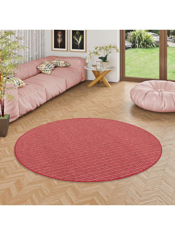 Snapstyle Teppich Marta Rund in rot