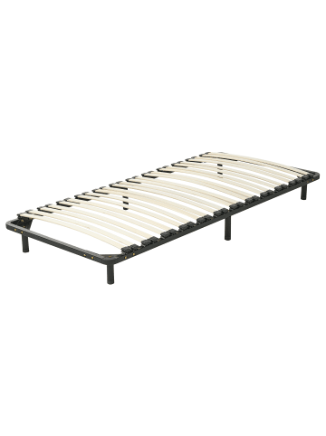 Beliani Freistehender Lattenrost COMBOURG in Schwarz - (W) 90 x (H) 18 x (L) 200 cm