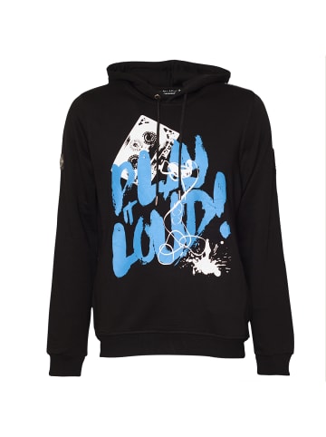Roberto Geissini Play It Loud Hoodie Schwarz Blau