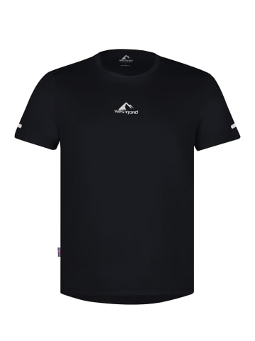 Westfjord T-Shirt "Eldfjall" in Schwarz