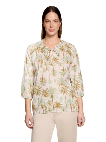 CARTOON Casual-Bluse mit Raffung in Nature/Green