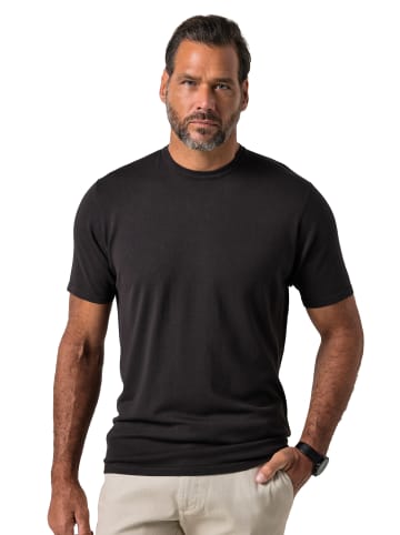 JP1880 Kurzarm T-Shirt in dunkelbraun