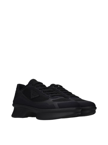 PRADA Schwarz Stoff Low Top Sneaker