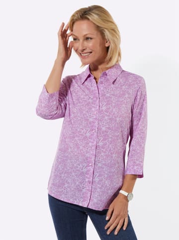 WITT WEIDEN Hemdbluse in orchidee-weiß-bedruckt