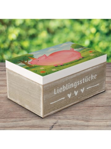 Mr. & Mrs. Panda Box Einhorn Schwein Design ohne Spruch in Weiß