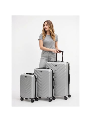 Redolz Essentials 07 3-SET 4 Rollen Kofferset 3-teilig silver-colored 2
